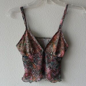 SHEIN Multicolor Paisley Tank Top